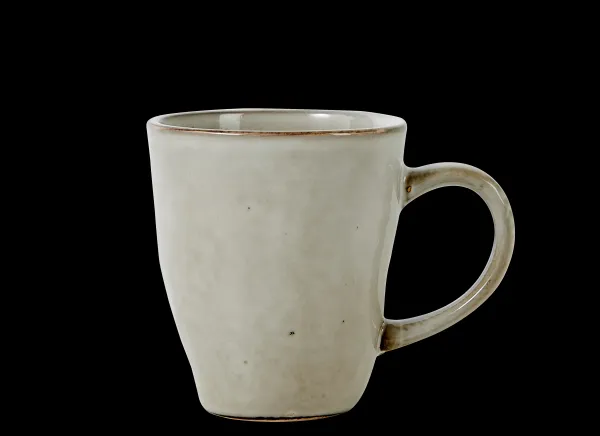 Earth Marl Caneca Com Pega Creme>CASA Shop