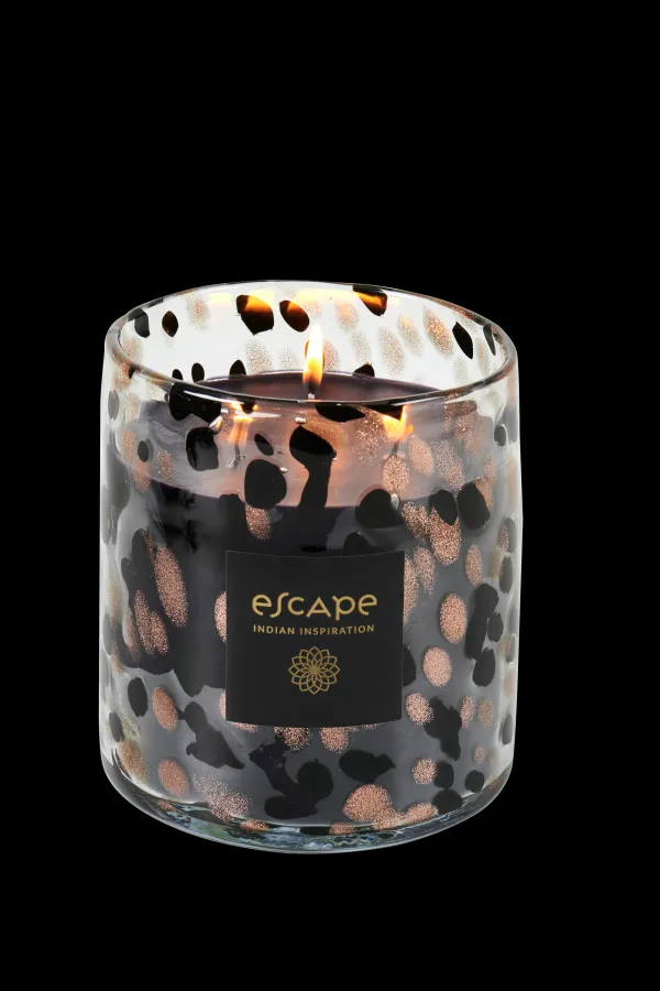 Escape Indian Inspiration Vela Perfumada Preto, Acobreado,>CASA Fashion