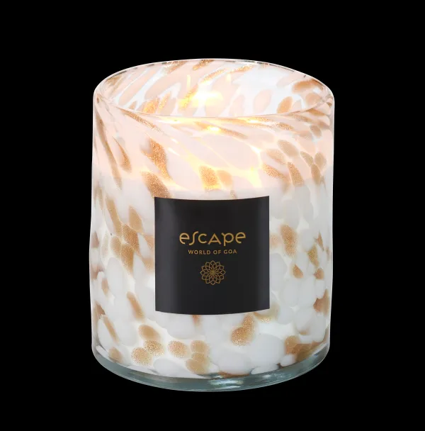 Escape World Of Goa Vela Perfumada Branco, Dourado,>CASA Hot