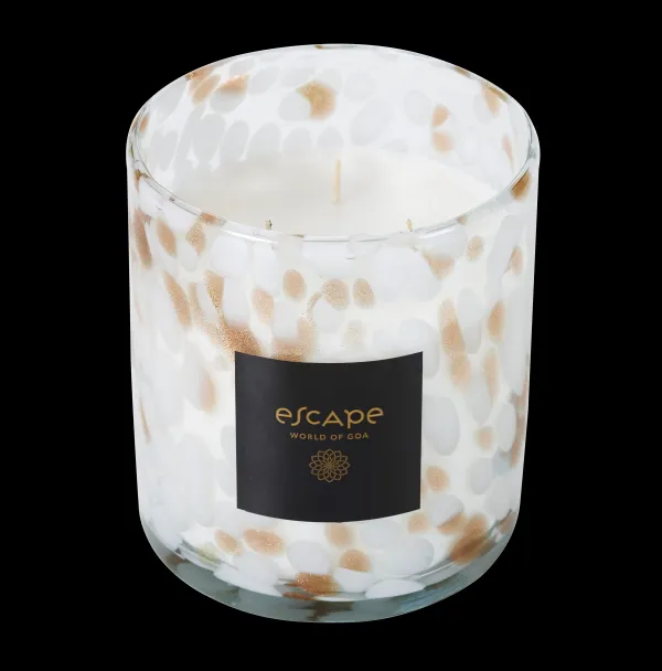 Escape World Of Goa Vela Perfumada Branco, Dourado,>CASA Hot