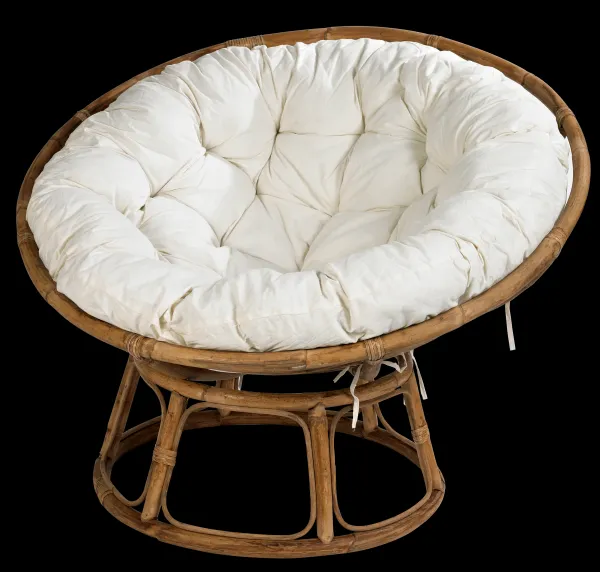 Papasan Cadeira Lounge Natural, Cru>CASA New