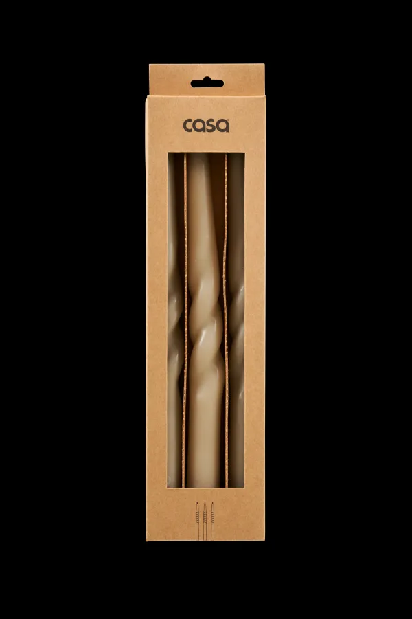 Spiral Conjunto De 3 Velas Taupe>CASA Best