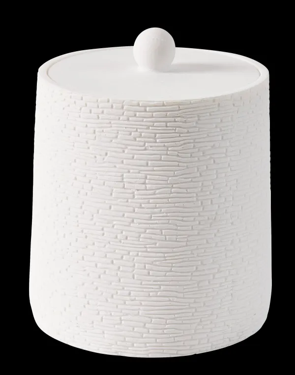 White Elegance Porta-Bolas Algod O Com Tampa Branco>CASA Outlet